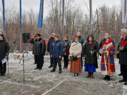 Открытие памятника Подвигу бойцов оленетранспортных батальонов. Мурманск. 2020 год